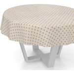 Sjzg - nappe en toile cire lavable, pour table de jardin, ronde, ovale ou rectangulaire, ronde, bord ...