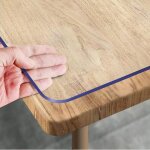 Sjzg - nappe transparente epaisse 40 x 60 cm, impermable protection table transparent, lavable protege ...