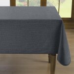 Sjzg - petite nappe en toile cire en pvc impermable et anti - taches, avec ourlet, anthracite, 100 ...