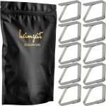 Sjzg - pinces a nappe en acier inoxydable de haute qualit [10 pices, 4 cm] couleur: argent, pinces ...