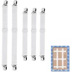 Sjzg - pinces a nappe rglables ¿ lot de 5 serre - nappes invisibles avec sangle elastique, sans outil, ...