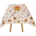 Sjzg - toile cir�e 110 x 140 cm avec coeurs - lavable et imperm�able - nappe de table de jardin
