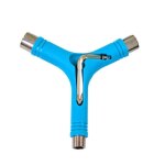 Skateboard repair y shape tool with l type wrench, sky bleu Skateboard repair y shape tool with l type wrench, sky bleu