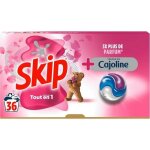 Skip lessive capsules tout en 1 touche de cajoline 36 lavages