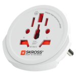 Skross 1. 103165 adaptateur prise d'alimentation universel blanc Skross 1. 103165 adaptateur prise d'alimentation universel blanc
