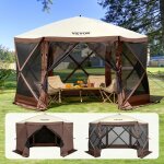 Skyshalo tonnelle escamotable - vevor - 6 cts - anti - vent , fentres en maille - 12, 5 x 12, 5 pieds ...