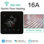 Smart tuya wifi thermoandrefor electric, chauffage au sol, eau, gaz, bomicrophone, temprature numrique, ...