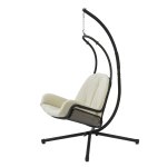 Sobuy ogs52 - mi fauteuil suspendu balancelle de jardin et patio hamac avec support sur pied