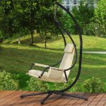 Sobuy ogs54 - mi fauteuil suspendu de jardin et patio balancelle hamac avec support sur pied coussin ... Sobuy ogs54 - mi fauteuil suspendu de jardin et patio balancelle hamac avec support sur pied coussin ...