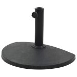 Socle pied demi - rond de parasol r�sine diam�tre de 38 et 48 mm 9 kg noir helloshop26 2202078