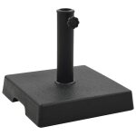 Socle pied de parasol r�sine carr� diam�tre de 38 et 48 mm noir 8kg helloshop26 2202075