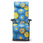 Solenny transat pliable a 6 positions super - relax 114x86x62 cm unisex one size bleu / orange / jaune ...