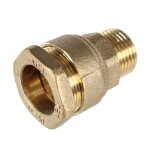 Somatherm raccord laiton pour tube pe - male 1 - o 25