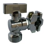 Somatherm for you - robinet laiton chrom� mural autoperceur 1 / 4 tour p alimentation machine � laver ...