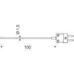 Sonde d'immersion plage de mesure de - 200 à 1150c greisinger gtf 1200 type k Sonde d'immersion plage de mesure de - 200 à 1150c greisinger gtf 1200 type k
