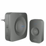 Sonnette de porte sans fil elro db3000 - rcepteur plug - in - 64 mlodies - distance sans fil : 300m ...