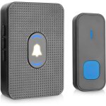 Sonnette sans fil exterieur etanche, 300m sonnette de porte ip55 etanche carillon electronique, kit de ... Sonnette sans fil exterieur etanche, 300m sonnette de porte ip55 etanche carillon electronique, kit de ...