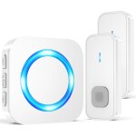 Sonnette sans fil exterieur etanche, longue porte 400m de carillon electronique avec rcepteurs enfichables, ...