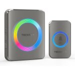 Sonnette sans fil, ip65 etanche 500 mtres sonnette sans fil exterieur etanche, 60 mlodies 5 - niveaux ...