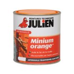 Sous - couche antirouille julien minium orange mat 0, 5 l