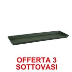Sous - coupe pour jardini�re - elho - green basics trough 50cm - vert - plastique r�sistant - avec r�serve ...