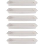 Sous - verres hemoton rectangulaires en plastique pp 33x14 cm etanches lot de 6 pour pots d�int�rieur ...