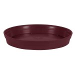 Soucoupe  40, 50 cm pour pot  60 cm - rouge bourgogne - eda