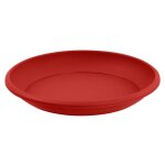 Soucoupe cancun � 30 cm pour pot cancun � 40 cm - rouge rubis