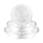 Soucoupes de plantes transparentes en plastique, plateaux d'�gouttage pour pot de fleurs, soucoupes pour ...
