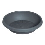 Soucoupe pot de fleur cylindro anthracite � 53cm