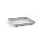 Soucoupe square 30 blanc gris - 28 x 28 x h. 3 cm
