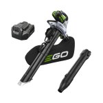 Souffleur aspirateur broyeur 3 en 1 56v sans fil, avec batterie 5ah et chargeur - ego lv5004e