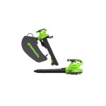Souffleur aspiro - broyeur brushless dvt 48v greenworks - sans batterie ni chargeur - gd48bvii