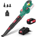 Souffleur batterie, 223km / h souffleur de feuilles, 18v 4, 0ah batterie, avec buse de gonflable 3pcs, ... Souffleur batterie, 223km / h souffleur de feuilles, 18v 4, 0ah batterie, avec buse de gonflable 3pcs, ...