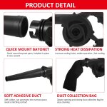 Souffleur de feuilles sans fil 21 v 4, 0 a au lithium 2 en 1, balayeuse et aspirateur lectrique, nettoyeur ...