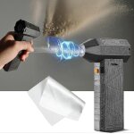 Souffleur  jet sec mini ultra puissant 130 000 tr / min avec un chiffon souffleur  jet turbo polyvalent ...