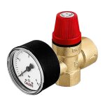 Soupape de s�curit� � membrane 1 / 2 pouce m manometer 3. 0 bar