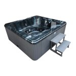 Spa  cuba  6 places - cuve grise - systme balboa + bluetooth intgr - 220x210x80cm