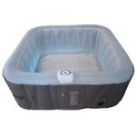 Spa gonflable 6 personnes carr� avec bandeau led sun spa - pr�t en 5 minutes - couverture et filtre inclus ...