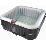 Spa gonflable avec cercle flottant led  nice  - 6 places - gris / noir