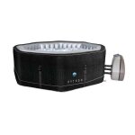 Spa gonflable octogonal netspa python 5 / 6 personnes 185x70cm - similicuir / effet croco - 850l - 5 ...