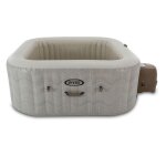 Spa gonflable purespa chevron carr� bulles 4 places - intex