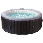 Spa gonflable en pvc  malaga  - 4 places - gris