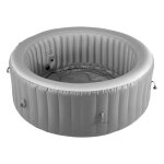 Spa gonflable rond - duoku - pour 2 � 4 personnes - bain � remous portable pour ext�rieur - avec panneau ...