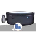 Spa portable netspa semi - rigide vita rond bulles 4 places + 3 cartouches de filtration