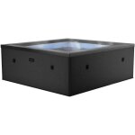 Spa semi - rigide netspa idaho - 6 places coloris charcoal noir 140 airjets massants