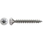 Spax vis � bois t�te frais�e bomb�e tfb t - star torx t15 3. 5x16 filetage total inox a2 - 200 pi�ces ...