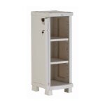 Spacesaver 35 plastiken armoire basse 1 porte avec etageres - l 35 x p 45 x h 100 cm - gamme space saver ...