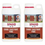 Spado lot de 2 bidons 1 kg soude caustique pure Spado lot de 2 bidons 1 kg soude caustique pure