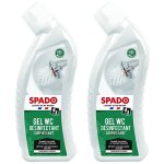 Spado lot de 2 flacons 750 ml gel wc surpuissant dsinfectant 4 en 1